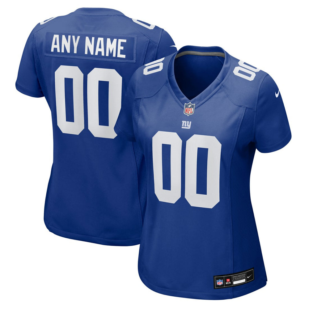 New York Giants Women's Custom Jersey - Royal