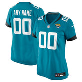 Jacksonville Jaguars Women's Custom Team Jersey - Teal