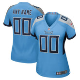 Tennessee Titans Women's Alternate Custom Game Jersey - Light Blue
