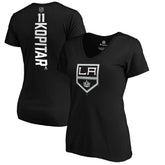 Anze Kopitar Los Angeles Kings Women's Playmaker V-Neck T-Shirt Black