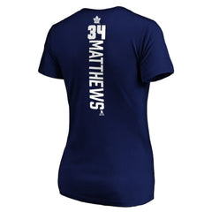 Auston Matthews Toronto Maple Leafs Women's Playmaker V-Neck T-Shirt Royal