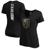 William Karlsson Vegas Golden Knights Women's Playmaker V-Neck T-Shirt Black