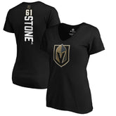 Mark Stone Vegas Golden Knights Women's Playmaker V-Neck T-Shirt Black