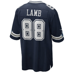 CeeDee Lamb Dallas Cowboys Game Jersey - Navy