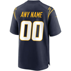 Los Angeles Chargers Alternate Custom Game Jersey - Navy