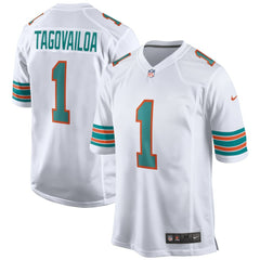 Tua Tagovailoa Miami Dolphins 2nd Alternate Game Jersey - White
