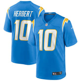 Justin Herbert Los Angeles Chargers Player Game Jersey - Powder Blue