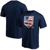 Los Angeles Kings Banner Wave Logo T-Shirt Navy