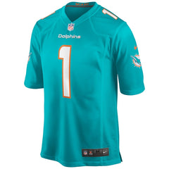 Tua Tagovailoa Miami Dolphins Player Game Jersey - Aqua