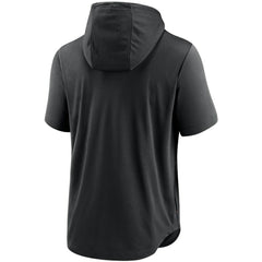 Baltimore Orioles Home Team Short Sleeve Performance Hoodie Top Black | Nike