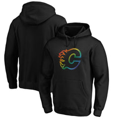 Calgary Flames Team Pride Logo Pullover Hoodie Black
