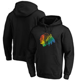 Chicago Blackhawks Team Pride Logo Pullover Hoodie Black