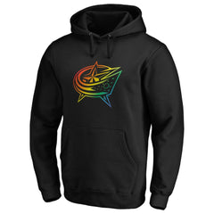 Columbus Blue Jackets Team Pride Logo Pullover Hoodie Black