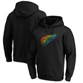 Detroit Red Wings Team Pride Logo Pullover Hoodie Black