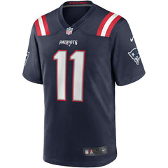 Drew Bledsoe New England Patriots Game Retired Player Jersey - Navy