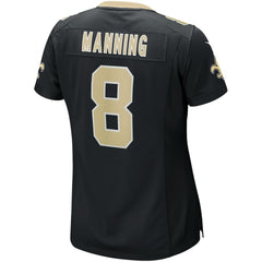 Archie Manning New Orleans Saints Women's Game Retired Player Jersey - Black