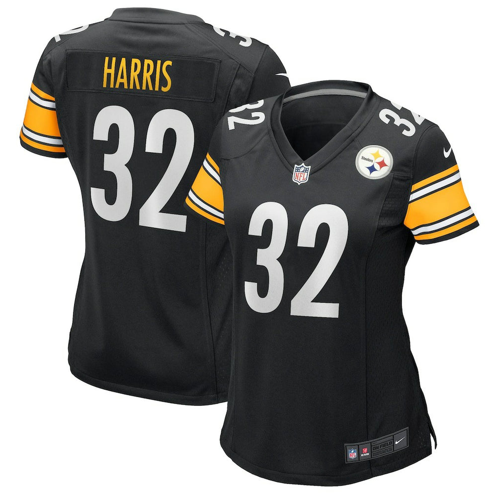 Franco Harris Pittsburgh Steelers Women's Game Retired Player Jersey - Black