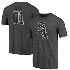 Chicago White Sox Father's Day Greatest Dad Tri-Blend T-Shirt Black