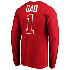 Los Angeles Angels Father's Day #1 Dad Long Sleeve T-Shirt Red