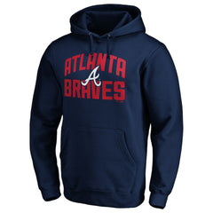 Atlanta Braves Father's Day #1 Dad Pullover Hoodie Navy