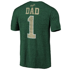Minnesota Wild Greatest Dad Tri-Blend T-Shirt Green