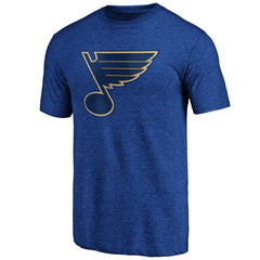 St. Louis Blues Greatest Dad Tri-Blend T-Shirt Blue