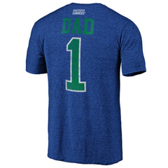 Vancouver Canucks Greatest Dad Tri-Blend T-Shirt Blue