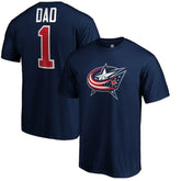 Columbus Blue Jackets #1 Dad T-Shirt Navy