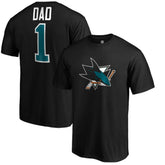San Jose Sharks #1 Dad T-Shirt Black