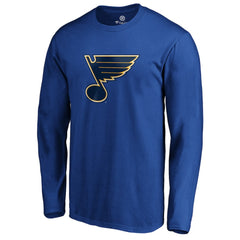 St. Louis Blues #1 Dad Long Sleeve T-Shirt Blue