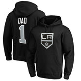 Los Angeles Kings #1 Dad Pullover Hoodie Black