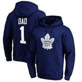 Toronto Maple Leafs #1 Dad Pullover Hoodie Blue