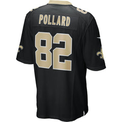Bob Pollard New Orleans Saints Game Retired Player Jersey - Black
