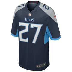 Eddie George Tennessee Titans Game Retired Player Jersey - Navy