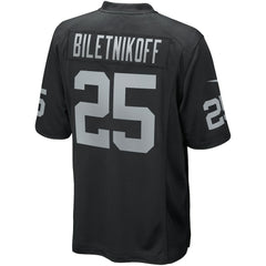Fred Biletnikoff Las Vegas Raiders Game Retired Player Jersey - Black
