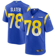 Jackie Slater Los Angeles Rams Game Retired Player Jersey - Royal
