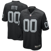 Jim Otto Las Vegas Raiders Game Retired Player Jersey - Black