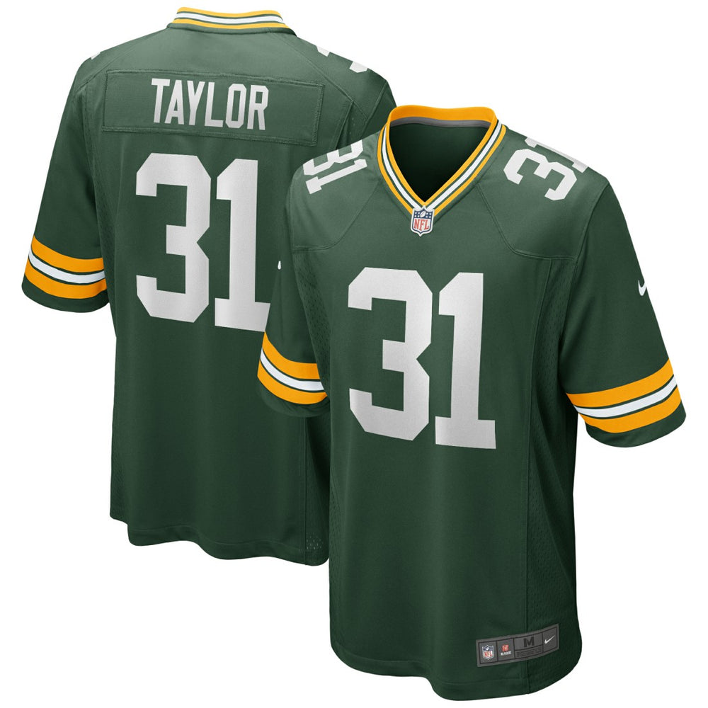 Jim Taylor Green Bay Packers Game Retired Player Jersey - Green