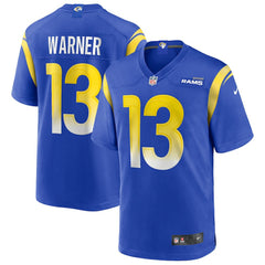 Kurt Warner Los Angeles Rams Game Retired Player Jersey - Royal