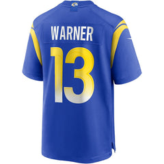 Kurt Warner Los Angeles Rams Game Retired Player Jersey - Royal