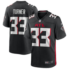 Michael Turner Atlanta Falcons Game Retired Player Jersey - Black