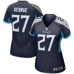 Eddie George Tennessee Titans Women's Game Retired Player Jersey - Navy