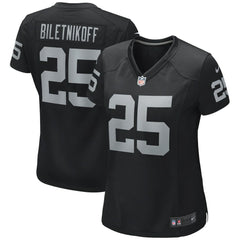 Fred Biletnikoff Las Vegas Raiders Women's Game Retired Player Jersey - Black