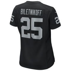 Fred Biletnikoff Las Vegas Raiders Women's Game Retired Player Jersey - Black