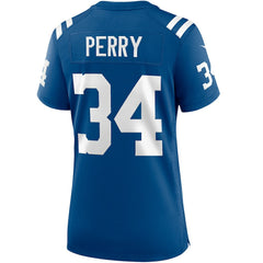 Joe Perry Indianapolis Colts Women's Game Retired Player Jersey - Royal