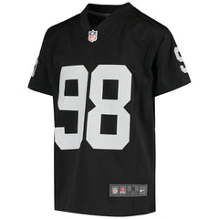 Maxx Crosby Las Vegas Raiders Youth Game Jersey - Black
