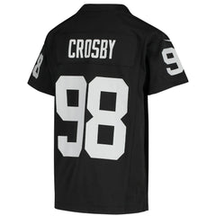 Maxx Crosby Las Vegas Raiders Youth Game Jersey - Black