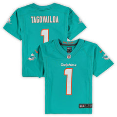 Tua Tagovailoa Miami Dolphins Preschool Game Jersey - Aqua