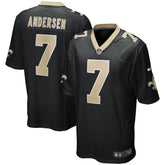 Morten Andersen New Orleans Saints Game Retired Player Jersey - Black