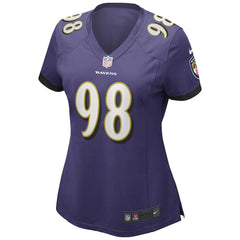 Tony Siragusa Baltimore Ravens Women's Game Retired Player Jersey - Purple